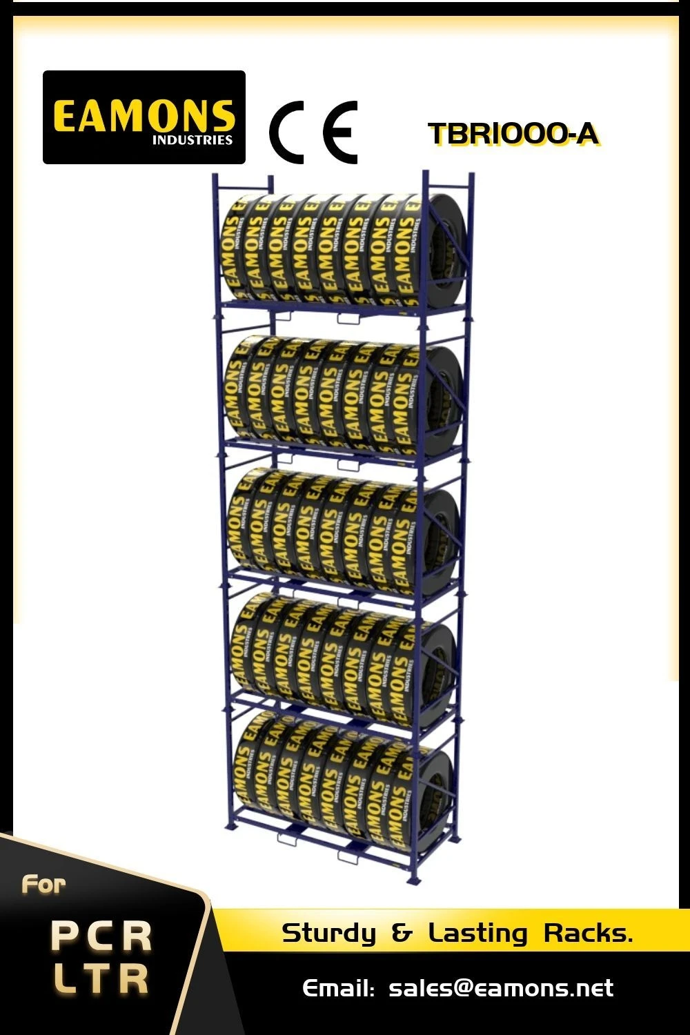 TBR1000-A Truck Tyre Rack 6 TBR1000-A Truck Tyre Rack 6