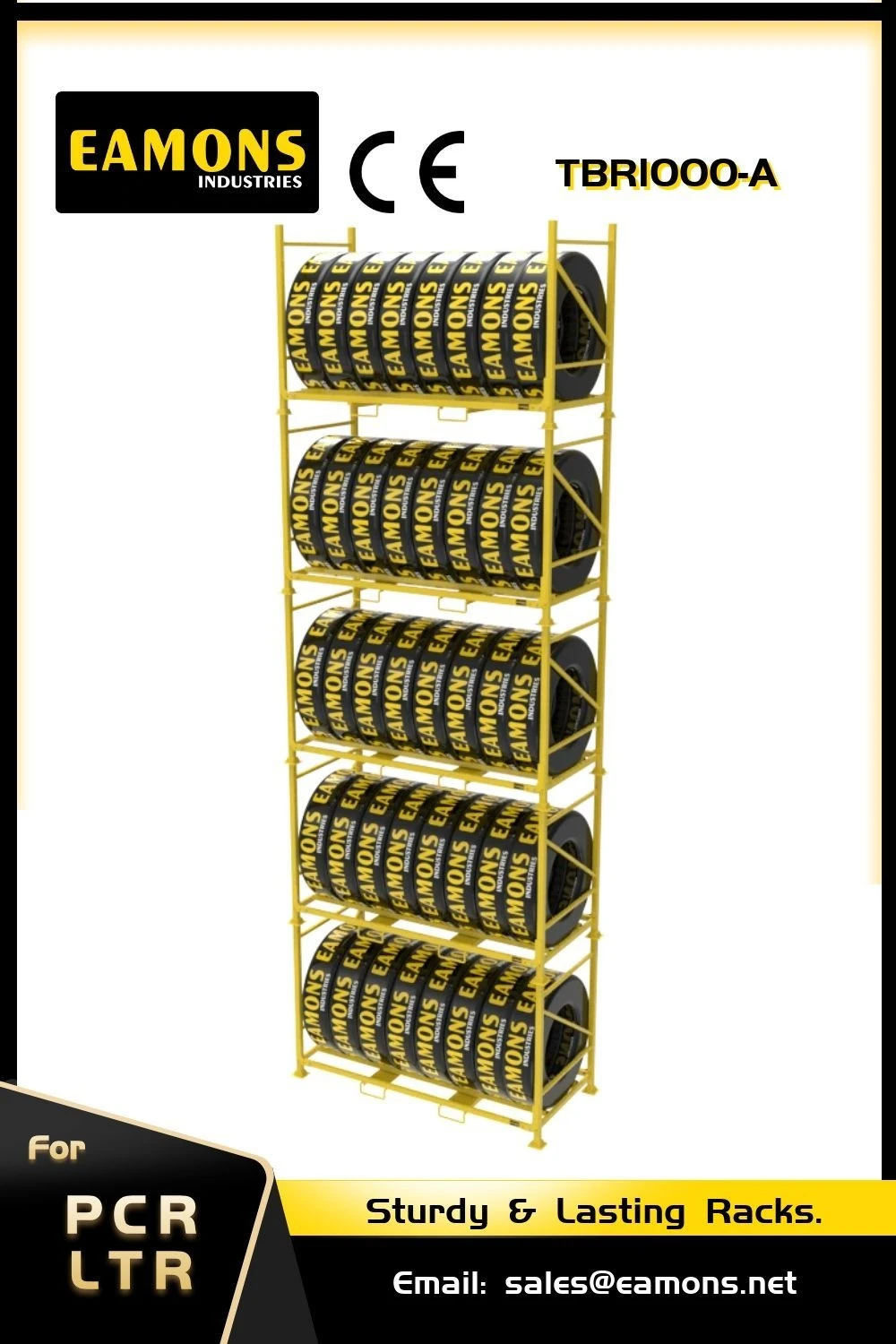 TBR1000-A Truck Tyre Rack 8 TBR1000-A Truck Tyre Rack 8